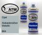 Preview: Opel, Alabastersilber Metallic, B64: 400ml Sprühdose + 400ml Klarlack - Set, von ATW Autoteile West.